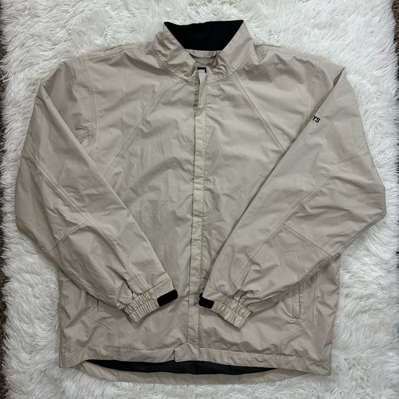 FootJoy DryJoys Men’s Cream Windbreaker Full Zip Jacket Size XL - Picture 1 of 11